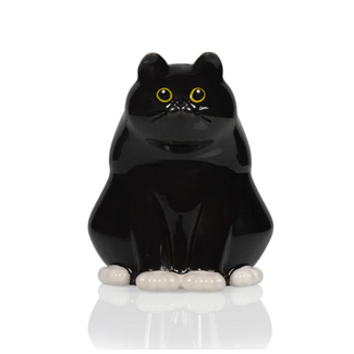 Bitten Black Cat Vase | Zwarte kat | Vaas