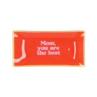 PLATE RECTANGLE MOM YOU ARE THE BEST  20X10X2CM