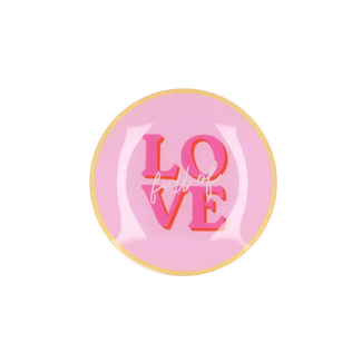 PLATE ROUND LOVE 18X18X2CM