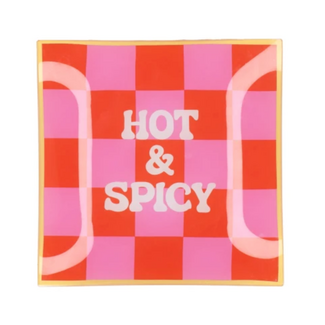 PLATE SQUARE HOT & SPICY 18X18X2CM