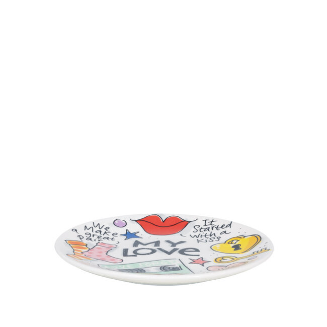 BLOND AMSTERDAM LOVE plate 12cm