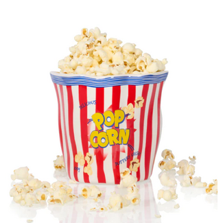 Bitten Popcorn Ceramic Bag 14.3 x 12.7 x 13.0 cm