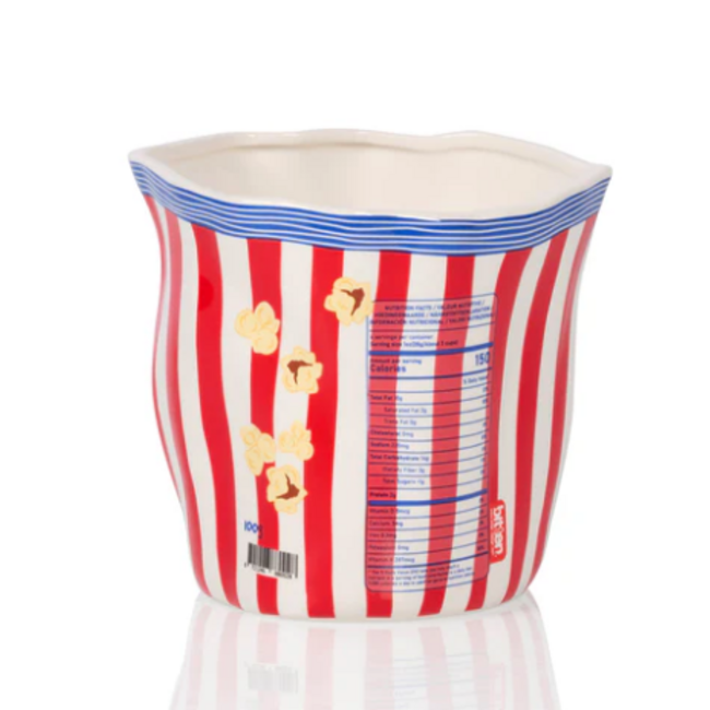 Bitten Popcorn Ceramic Bag 14.3 x 12.7 x 13.0 cm