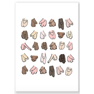 Eatmielies Ansichtkaart Willies