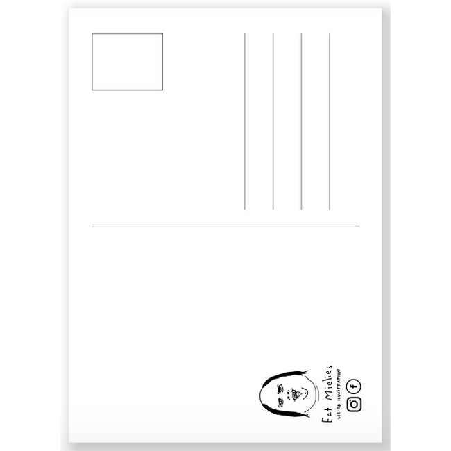 Eatmielies Ansichtkaart Willies