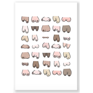 Eatmielies Ansichtkaart Titties | Kaart | Borsten