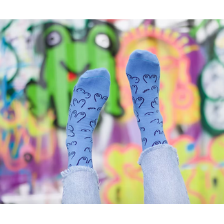 Eatmielies Titties sokken blauw 42-46