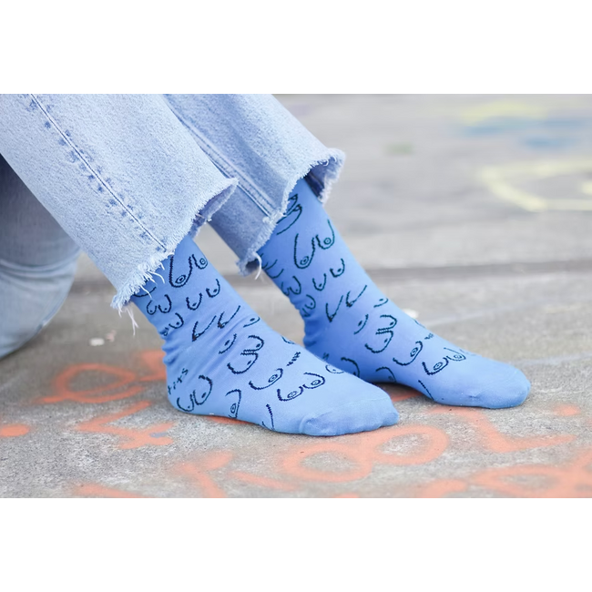 Eatmielies Titties sokken blauw 42-46