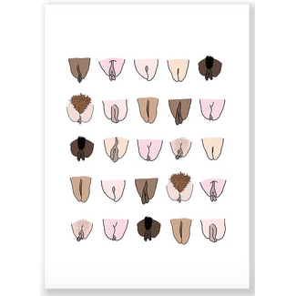 Eatmielies Ansichtkaart Vulvas