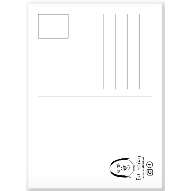 Eatmielies Ansichtkaart Vulvas