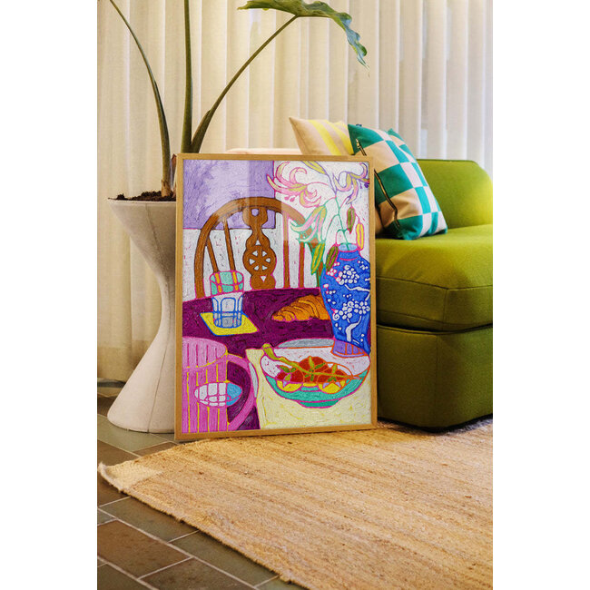 PSTR Studio Lisa Nooin - Blue Vase Lillies 50x70cm