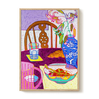 PSTR Studio Lisa Nooin - Blue Vase Lillies 30x40 cm