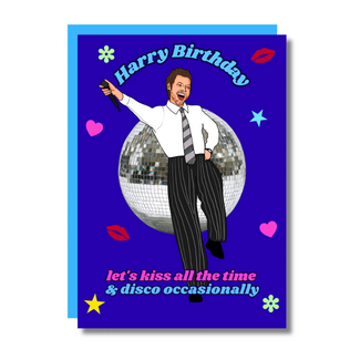 Studio Soph Kiss and disco card | Harry | Birthday | Verjaardagskaart