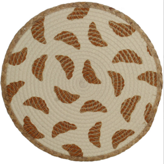 Placemat Croissant Polyester Ivoor 38x38x0.6cm
