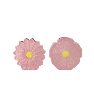 Klein vaasje roze daisy 10X5X10CM