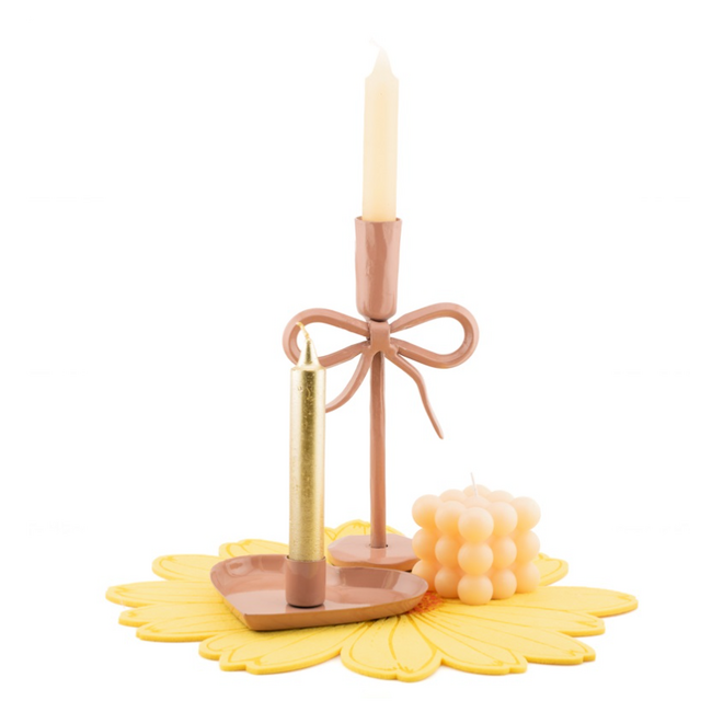 Vilten placemat 30cm geel