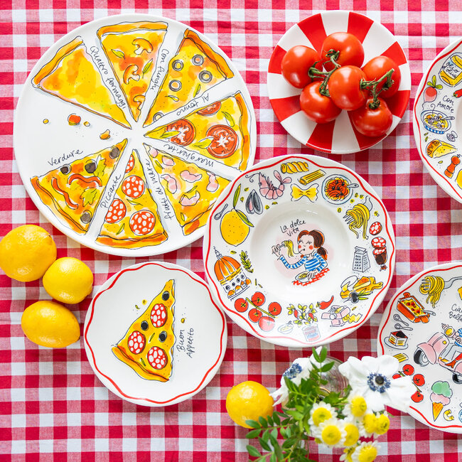 BLOND AMSTERDAM PASTA: PLATE 18 CM PIZZA