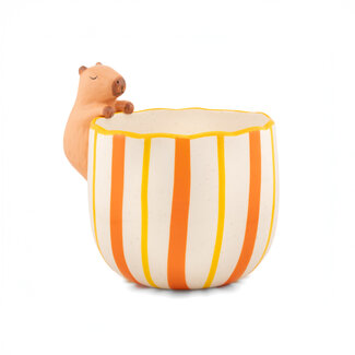 Peeking capybara planter | Plantenpot