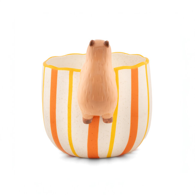 Peeking capybara planter | Plantenpot