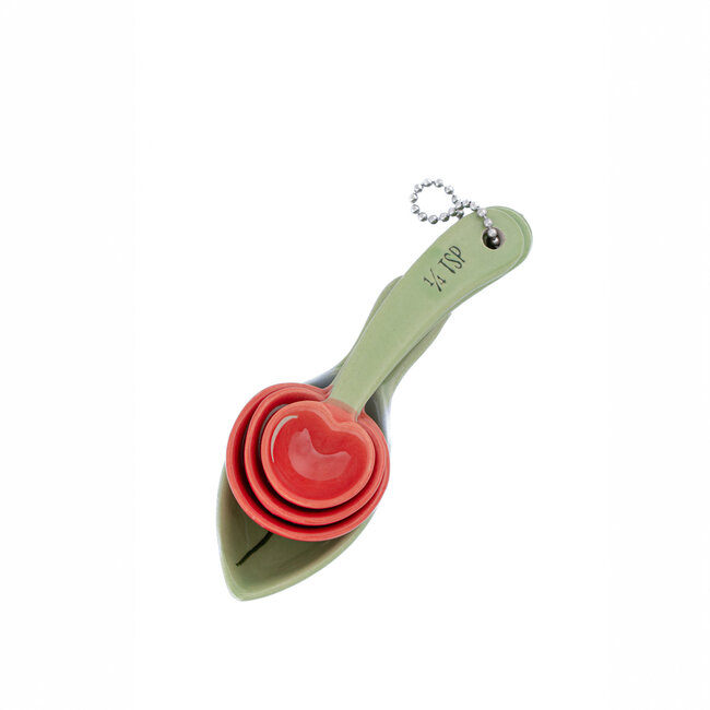 Maatlepels Kersen | Keramiek | Cherry Measuring Spoons