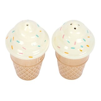 Ice Cream Cone Salt and Pepper Shakers 5x5x9cm