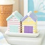 Pastel Beach hut | Zout en peperstel | Salt and Pepper shaker | 11.5x6.5x8cm