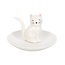 Sieradenhouder | Ringhouder | Sitting withe cat trinked dish