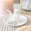 Sieradenhouder | Ringhouder | Sitting withe cat trinked dish