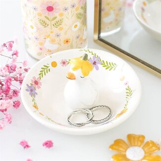 Sieradenhouder | Ringhouder | Eend | Daisy & Duck Trinket Dish | 10x10x6cm