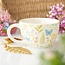 Floral Print Mug with Butterfly 17.5x12.3x8cm