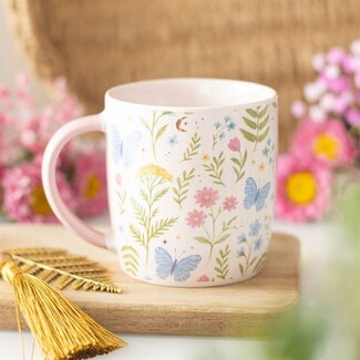 Luna Bloom Floral Print Mug 12.3x8.8x9.3cm