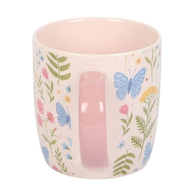 Luna Bloom Floral Print Mug 12.3x8.8x9.3cm