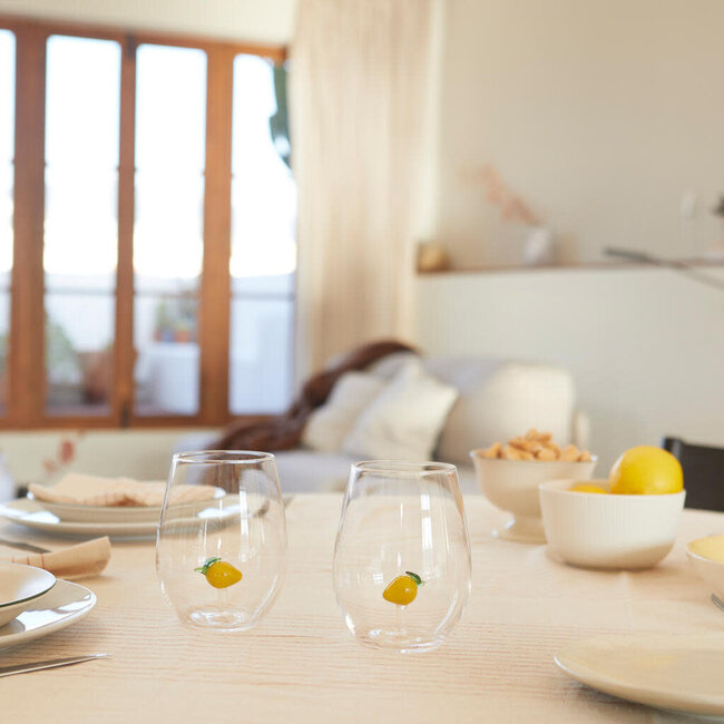 Balvi Glass set Botanical Lemon x2  glass | Citroen | Glas | 2x 500ml