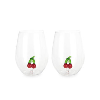Balvi Glass set Botanical Cherry x2  glass | Kers | Glas | 2x 500ml