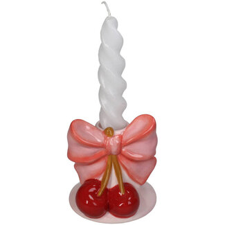 Kandelaar Strik en kersen 9,3x8,8x9,2cm