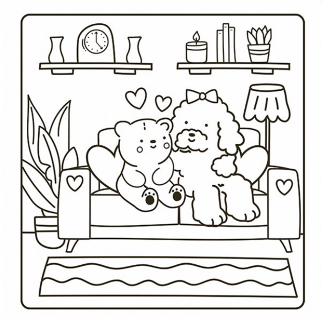 De Lantaarn Sunny Vibes- Love and Hugs | Kleurboek