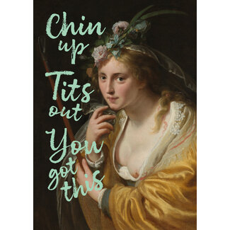 Ansichtkaart Chin up, Tits out
