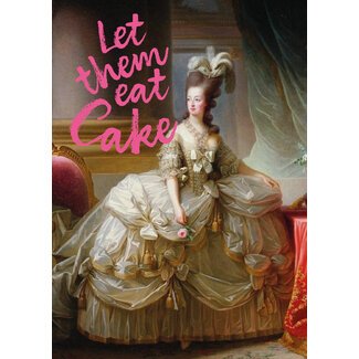 Ansichtkaart Let them eat cake