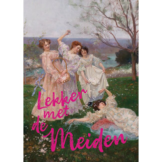 Ansichtkaart Lekker met de meiden