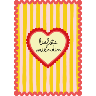 Ansichtkaart Liefste vriendin