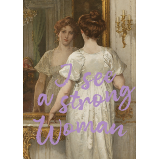Ansichtkaart I see a strong woman
