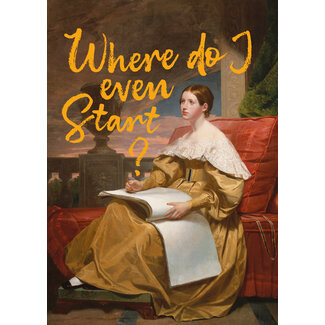 Ansichtkaart Where do I even start