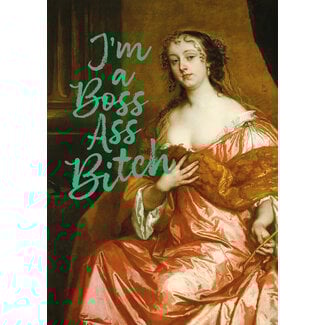 Ansichtkaart I am a boss ass