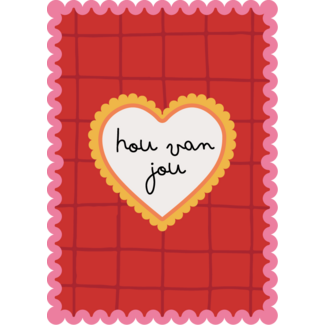 Ansichtkaart Hou van Jou