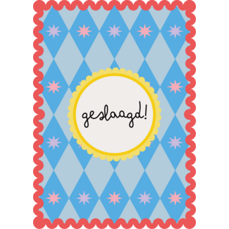 Ansichtkaart Geslaagd