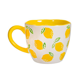 Citroen mok | Lemon Mug | Koffie en thee beker | 9x12x8 cm