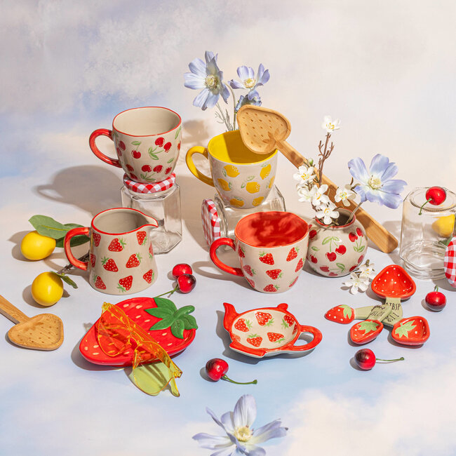 Citroen mok | Lemon Mug | Koffie en thee beker | 9x12x8 cm