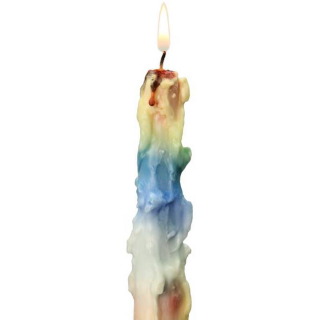 Kaars drip candle wax multi 2 stuks