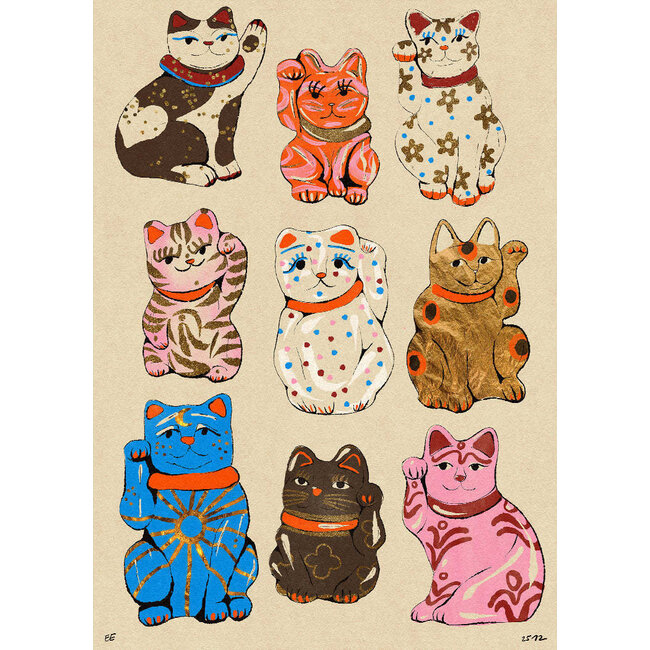 PSTR Studio Enikő Eged - Maneki 30x40 cm