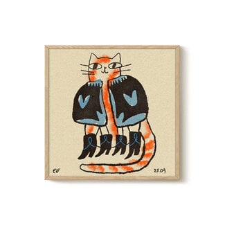 PSTR Studio Enikő Eged - Cozy Cat 40x40 cm